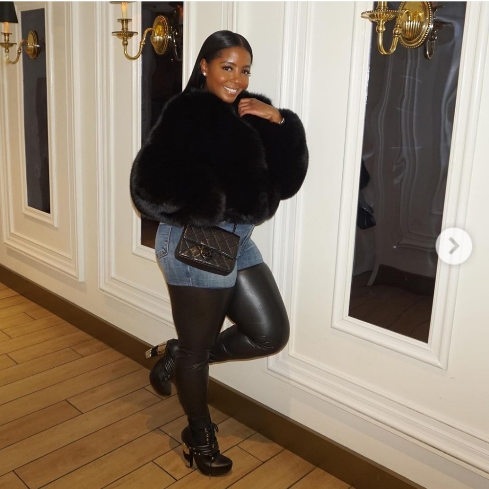 Denim/Leather Jeans